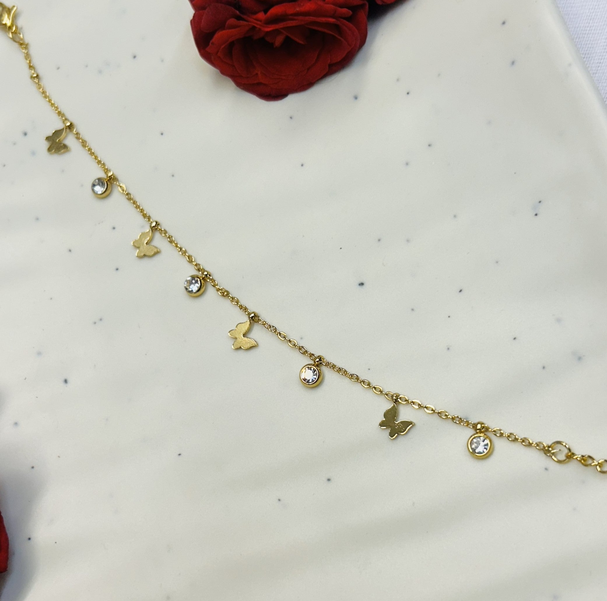 Charms Chain Bracelet Double Layered