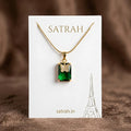 Green Pendant with Snake Chain SC0111